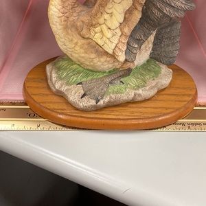 VTG Figurine Hand Painted Bisque Porcelain Duck